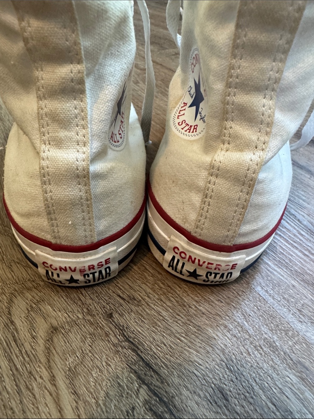 Iconic Canvas Converse Chuck Taylor All Star White High Top Sneakers M6/W8 - Picture 3 of 8